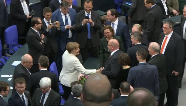 Ангела Меркель в четвертый раз избрана канцлером Германии