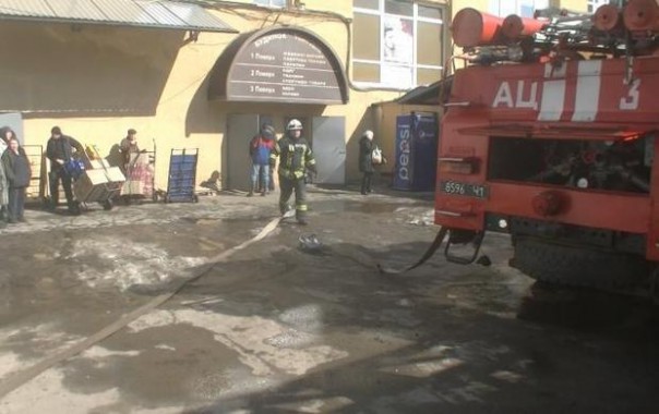 В Харькове горел торговый центр