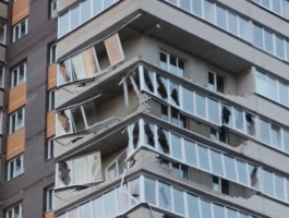 В Обнинске ураган сдул несколько балконов новой многоэтажки