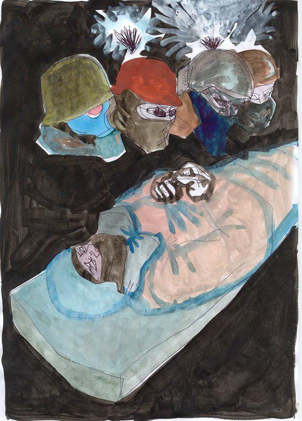 Кровь и трупы в одесском музее