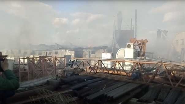 На городском рынке в Чите произошел крупный пожар