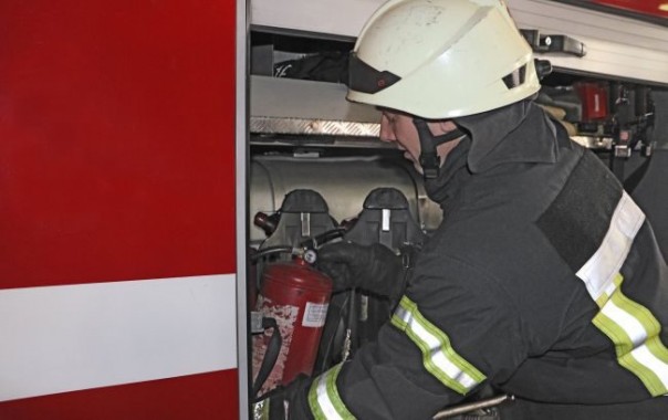 В Киеве горел бывший музей Великой Отечественной войны