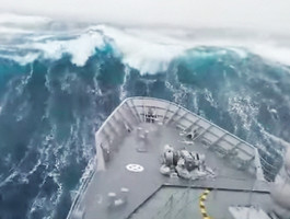 Новый рекорд волны-убийцы (Видео)