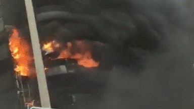 В небоскребе в Дубае произошел пожар