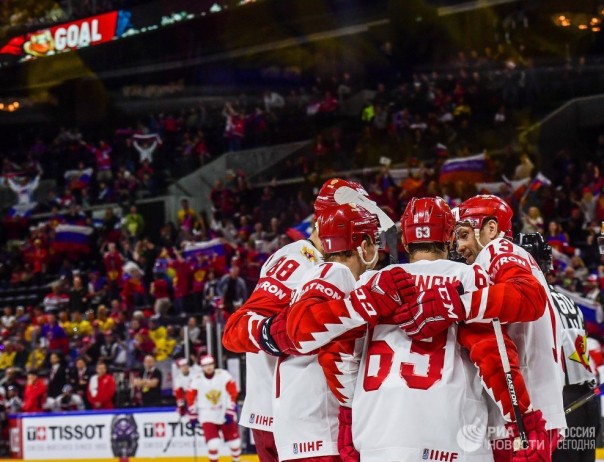 Сборная России выиграла со счетом 7:0 второй матч на старте чемпионата мира