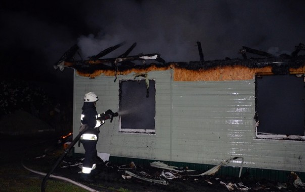 В Днепропетровске на территории храма произошел пожар