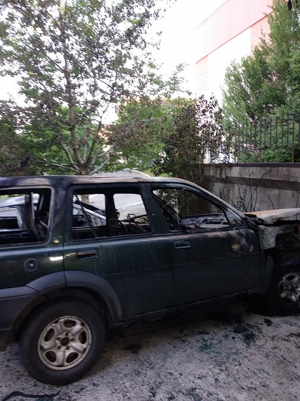 В Ровно сожгли машину cволонтёра