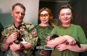 Питомцы "Пятнашки": хорек Захар и кошка Мурка