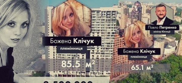 Журналисты рассказали о квартирах, авто и миллионах племянницы министра юстиции Украины