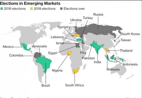 Bloomberg опубликовало карту Мира с «бесхозным» Крымом