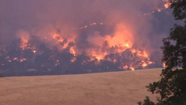 В Калифорнии бушуют мощные природные пожары