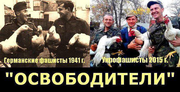 На Украине стартовал флешмоб «Уважь мародёра и карателя!» 