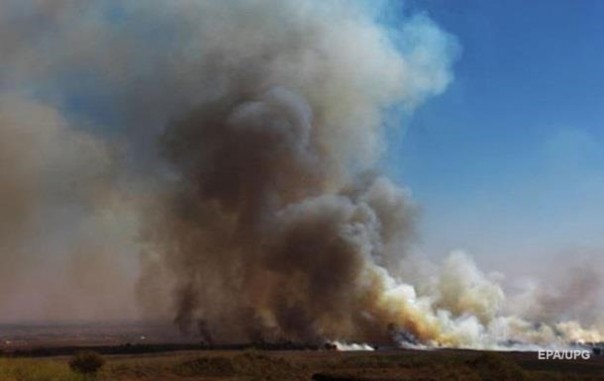 В Эстонии горит полигон с боеприпасами
