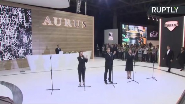 Мировая премьера люкс-бренда "Aurus" на Московском автосалоне
