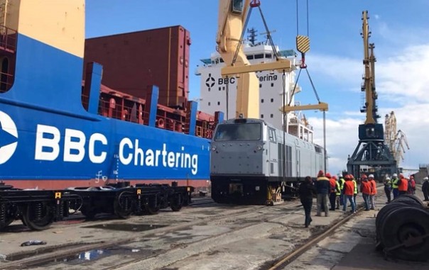 На Украину прибыла партия американских локомотивов