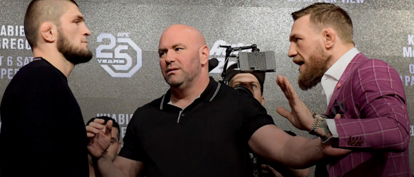 Макгрегор попытался ударить Нурмагомедова на церемонии взвешивания