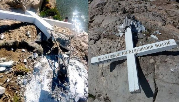 В Греции снесли крест, чтобы не обидеть мигрантов