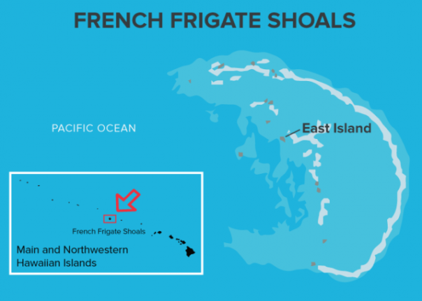 Один из  гавайских островов исчез после урагана