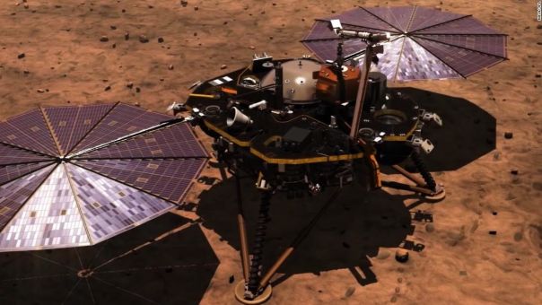 NASA представило видео приземления миссии InSight на Марс