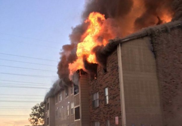 Мать в отчаянии бросила ребёнка из окна горящего здания, но произошло чудо