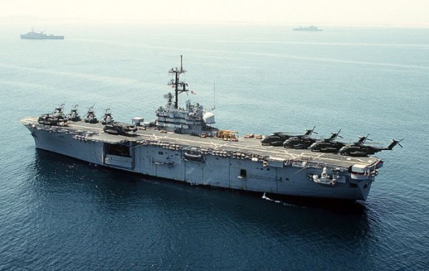 В Средиземное море вошла ударная группа десантных кораблей США