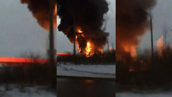 "Все взрывается": бензовоз загорелся на АЗС в Нижегородской области