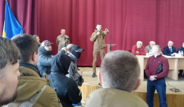 Киевские неонацисты сорвали заседание Союза ветеранов Украины