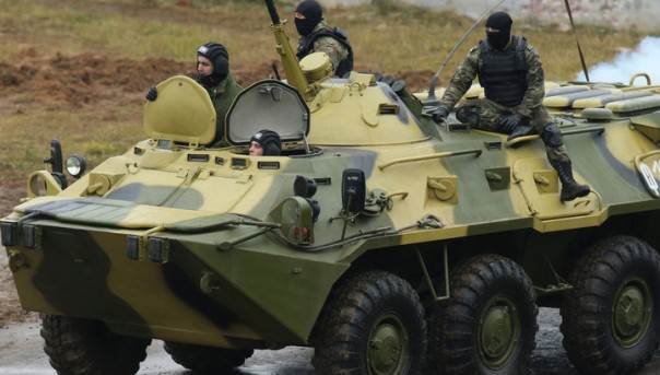 В Абхазии упал в ущелье российский БТР. Погибли трое солдат