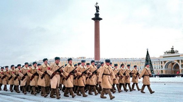 Парад в Петербурге в честь 75-летия снятия блокады Ленинграда