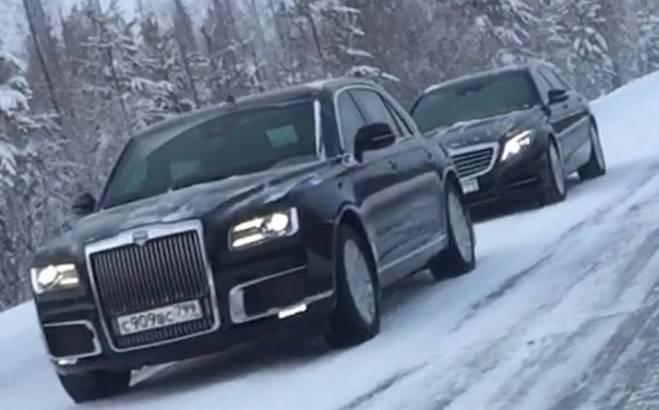 Тестируют как военную технику: Лимузины проекта "Кортеж" заметили на Ямале в – 45
