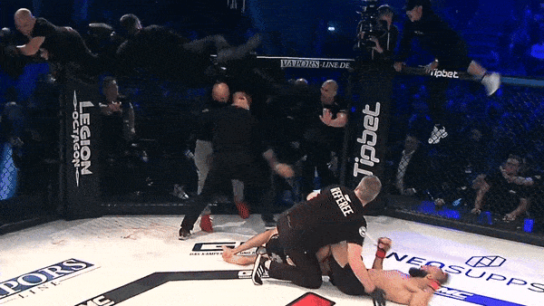 Турнир по ММА в Германии завершился массовой дракой
