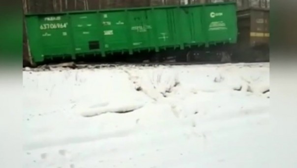 В Хабаровском крае сошел с рельсов состав с углем