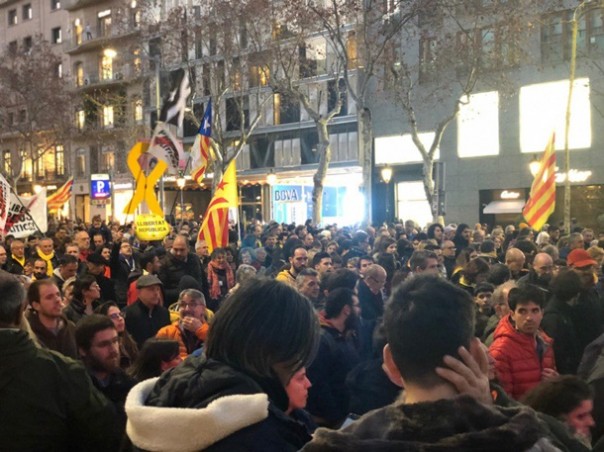 В Каталонии прошла масштабная акция протеста