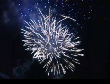 Фейерверк в честь пятилетия воссоединения Крыма с Россией