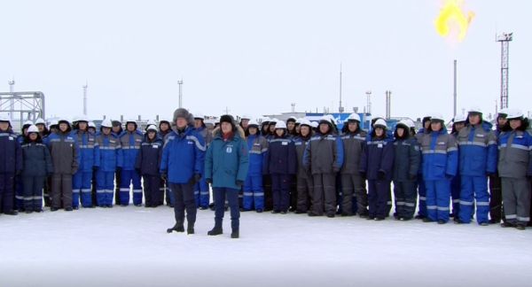 Владимир Путин дал старт масштабному освоению Харасавэйского газового месторождения