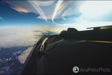 Вид из кабины Су-35 на учениях Ладога-2019