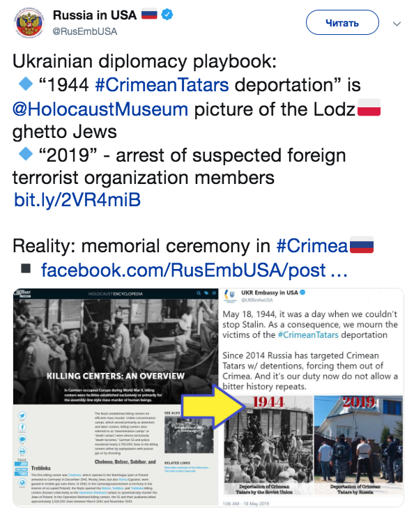 Украинские дипломаты выдали польских евреев на фото за крымских татар