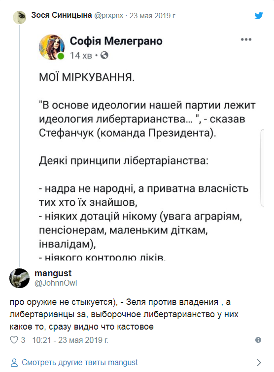 «Антинародная теория»: в сети оценили выбор партией Зеленского либертарианской идеологии