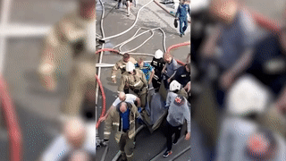 МЧС показало видео спасения дельфинов при пожаре в Севастополе