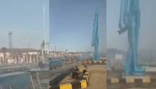 На танкере в порту Махачкалы прогремел взрыв