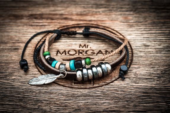 Мужские плетеные браслеты