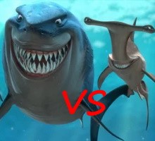 Тигровая акула против акулы-молота