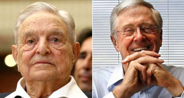 Неожиданный поворот: Джордж Сорос и Чарльз Кох объединяются, чтобы покончить с американской политикой «вечной войны». The Boston Globe, США