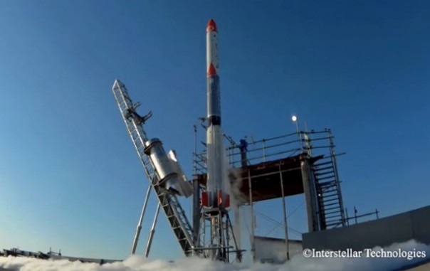 Японская частная ракета упала после запуска