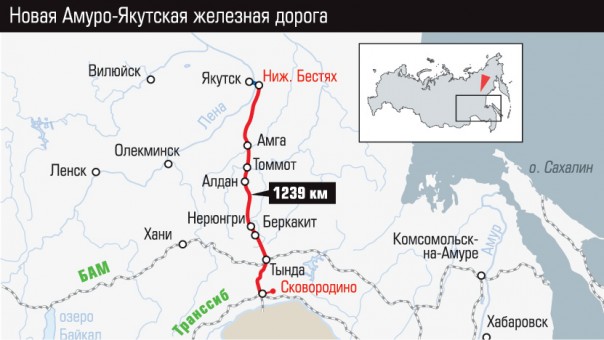 Открытие постоянного сообщения по Амуро-Якутской магистрали