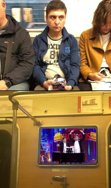 В метро Киева нашли двойника Зеленского