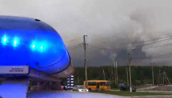 Горение на арсенале под Ачинском ликвидировано