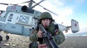 Ударный отряд морпехов и ПДСС Северного флота в Заполярье уничтожили группу условных диверсантов