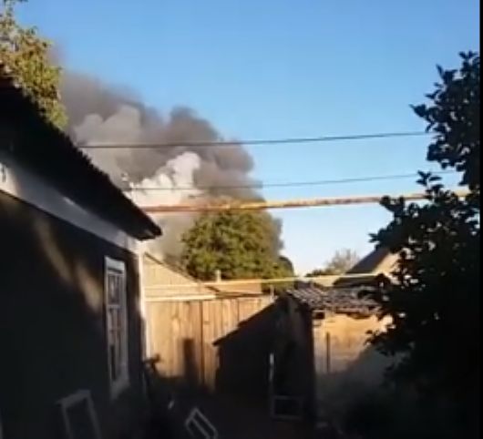 Донецк, пожар на складе боеприпасов. 25.09.19 [18+]