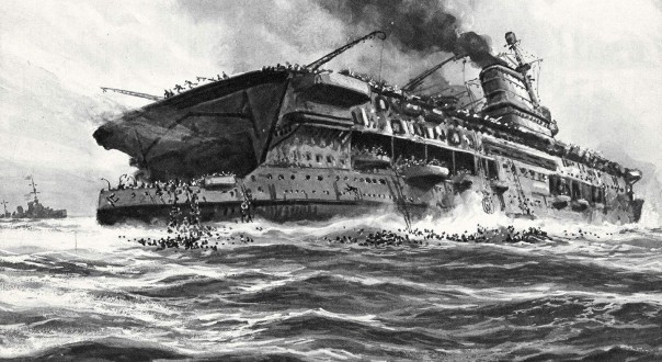 Охотник, ставший жертвой: гибель авианосца «Корейджес»